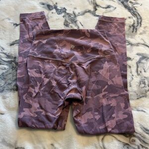 purple camo lululemon leggings